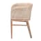 Bali & Pari Papua Modern Bohemian Antique White Washed Rattan and Mahogany Wood Dining Chair 243-13489-ZORO - alternate 2